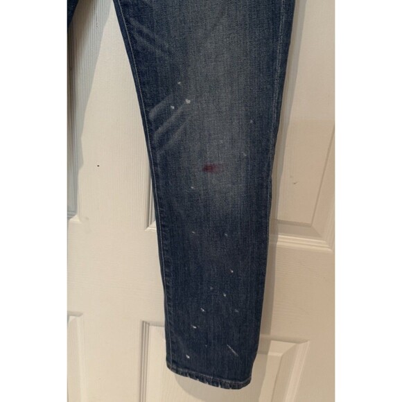 NWOT  Chic Western Madewell The High-Rise Slim Boyjean G7686 Preppy Painted 27 - Picture 9 of 9